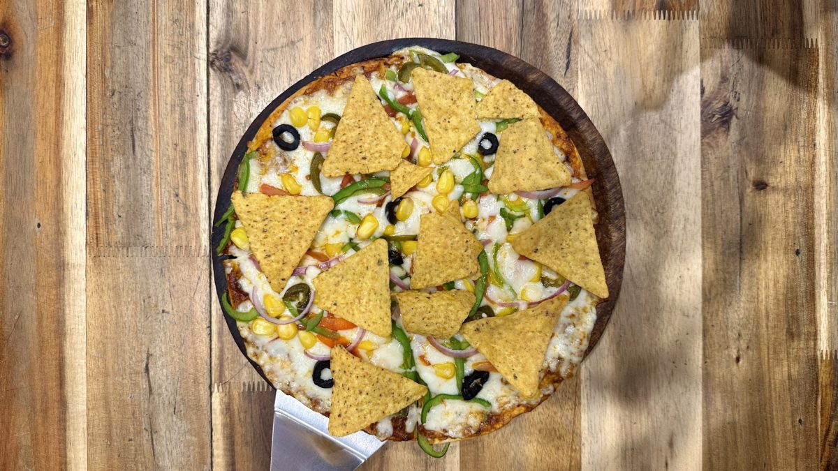 Blanco Nachos with corn bread